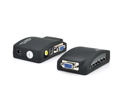 Переходник-конвертер AV RCA/S-Video to VGA; активный