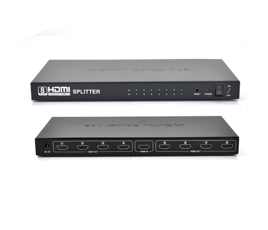 Розгалужувач HDMI на 8 портів; 1080р; активний