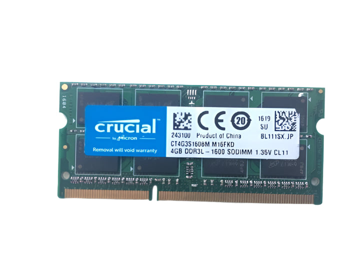 SODIMM 4Gb DDR3L 1600MHz Crucial CT4G3S160BM