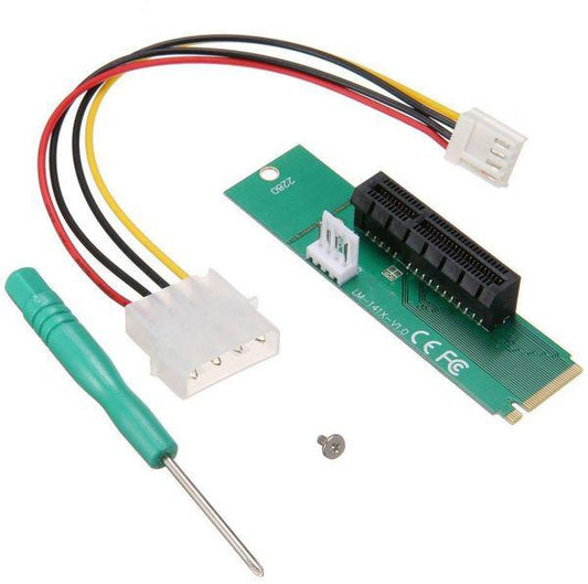 Перехідник NGFF M2 M.2 до PCI-E 4x 1x через райзер Riser адаптер для майнінгу