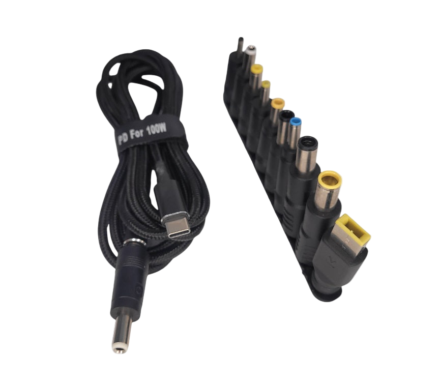 Кабель живлення ноутбука з тригером USB Type-C 100W DC 5.5×2.5 78180