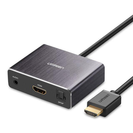 Конвертер – экстрактор звуковой HDMI to optical toslink/3.5mm; 4K; UGREEN