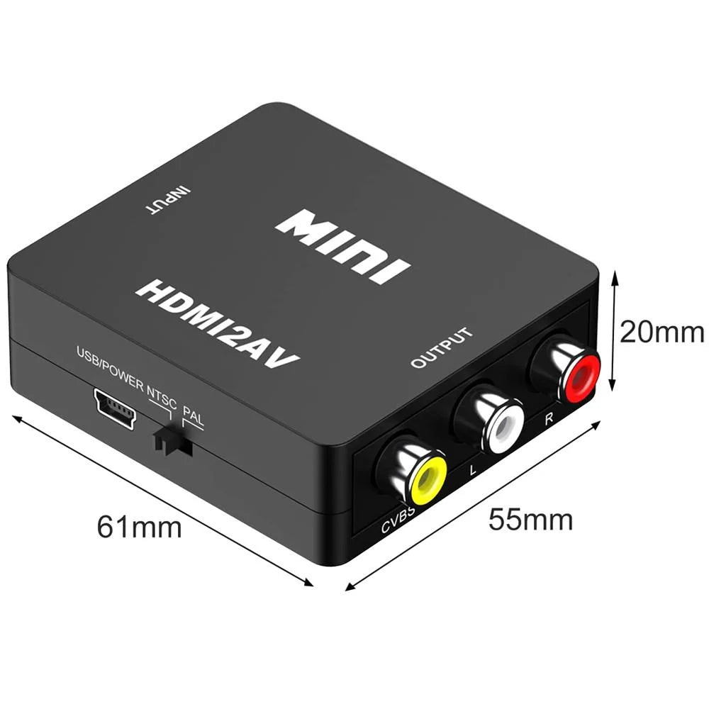 Перехідник HDMI у тюльпан (RCA); HDMI2AV Tishric