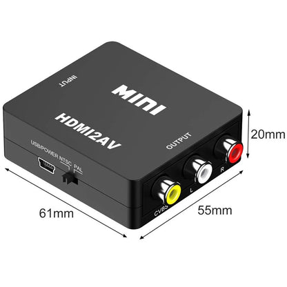 Перехідник HDMI у тюльпан (RCA); HDMI2AV Tishric