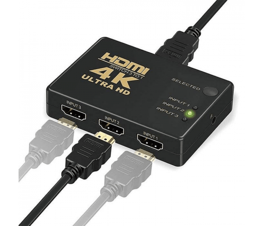 HDMI перемикач 3 порти; ДУ IR; 1080р; 1.4; Voltronic
