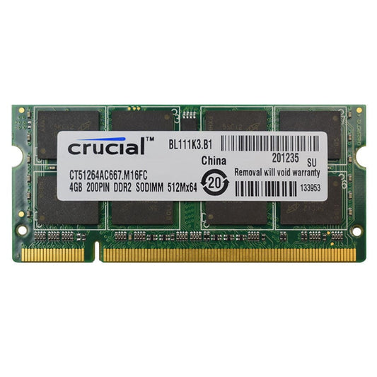 SODIMM 4GB DDR2 667 MHz Crucial CT51264AC667