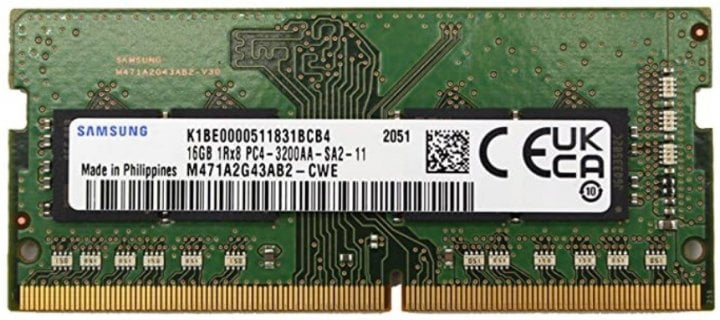 SODIMM 16Gb DDR4 3200MHz Samsung M471A2G43AB2-CWE