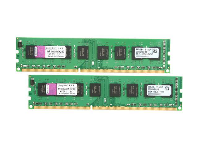 DIMM 2x4Gb DDR3-1066 Kingston KVR1066D3N7K2/8G