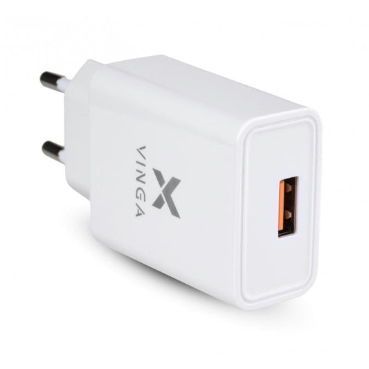Зарядное устройство для Vinga QC3.0 Quick Wall Charger 1xUSB 18W Max (VWCQAW)