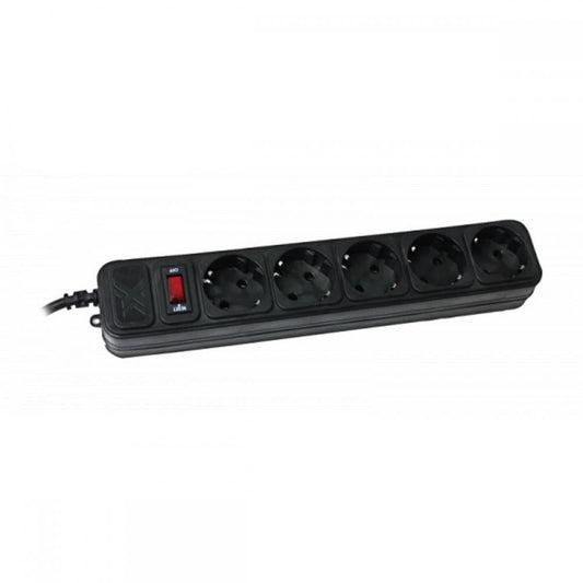 Фильтр питания Maxxter SPM5-G-10B черный/3 м кабель/5 розеток (SPM5-G-10B)