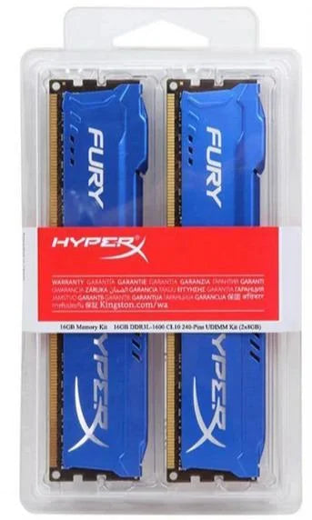 DIMM 16Gb (2x8GB) DDR3 1333MHz FURY HyperX HX313C9FK2/16