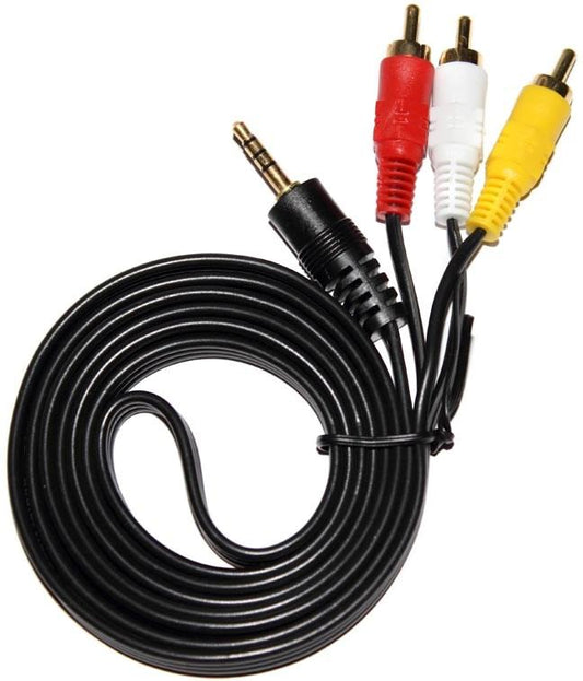Кабель Jack 3.5 мм - 3 RCA AV тюльпан 1.5 м