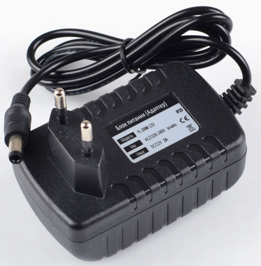 Блок питания импульсный 12V 24Вт 2А IP20 штекер 5.5/2.5