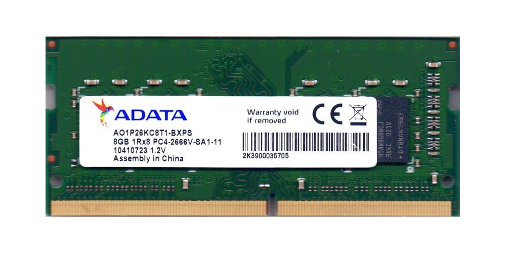 SODIMM 8Gb DDR4 2666MHz Adata AO1P26KC8T1-BXPS