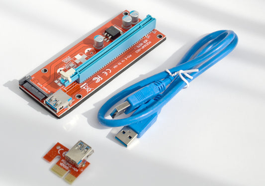 Райзер SATA v007S USB 3.0 PCI-E 1X - 16X Riser для відеокарт 60см