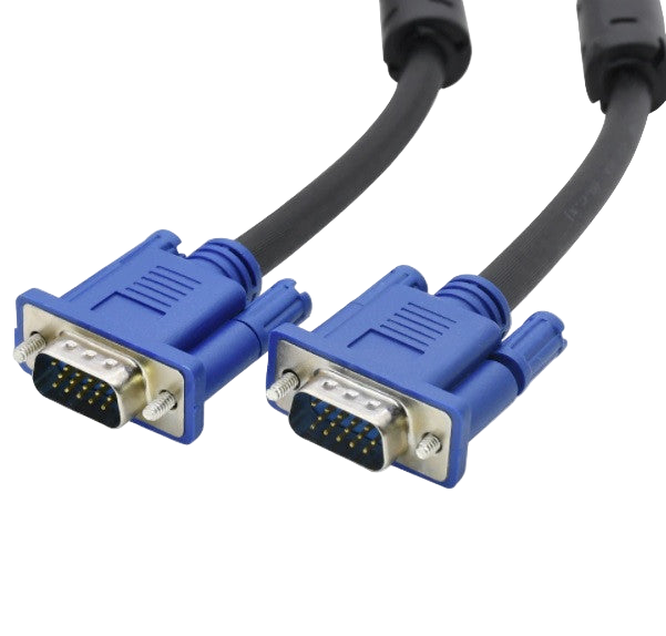 Кабель VGA-VGA 1,5м с ферритовым фильтром 720p, 77453