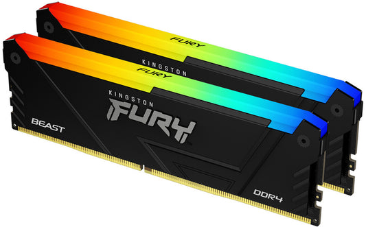DIMM 64Gb (2x32GB) DDR4 3600Mhz Beast RGB Kingston FURY KF436C18BB2AK2/64