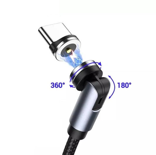 Магнітний кабель Essager USB Type-C 2m 2.1A 360°