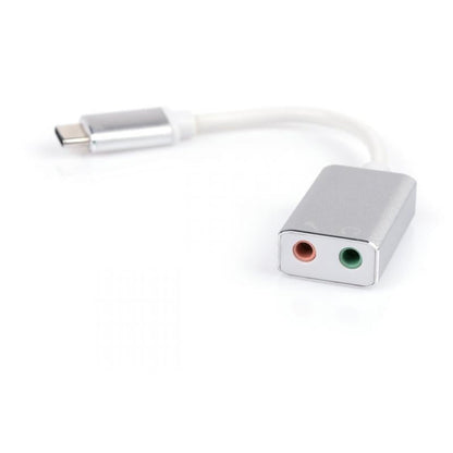 Переходник Type-C Male to Audio+mic cable 0.15m Vinga (USBCM3.5ST-01)
