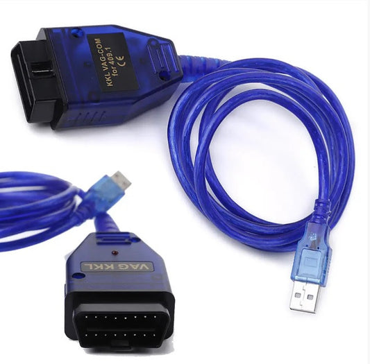 Диагностический сканер адаптер VAG-COM 409.1 USB OBD2 KKL K-Line