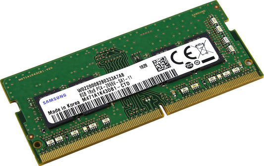 SODIMM 8Gb DDR4 2666mhz Pc4-21300 Samsung M471A1K43DB1-CTD