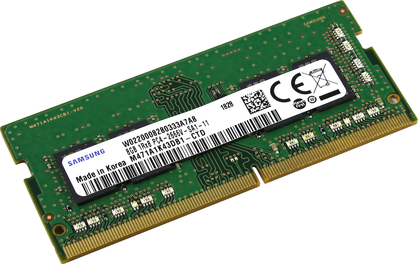 SODIMM 8Gb DDR4 2666mhz Pc4-21300 Samsung M471A1K43DB1-CTD