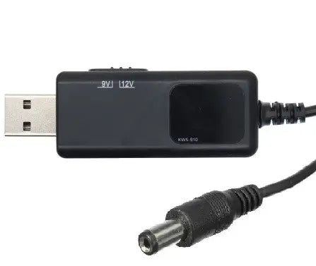 Кабель живлення KWS-910 USB DC 5.5x2.5 для роутера модему 9v та 12v від Powerbank повербанка 77543