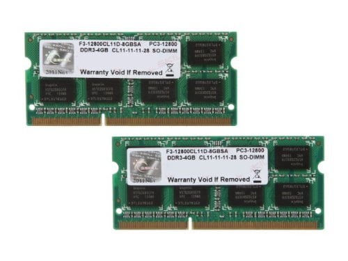 SODIMM 2*4GB DDR3 1600MHz G.Skill F3-12800CL11D-8GB