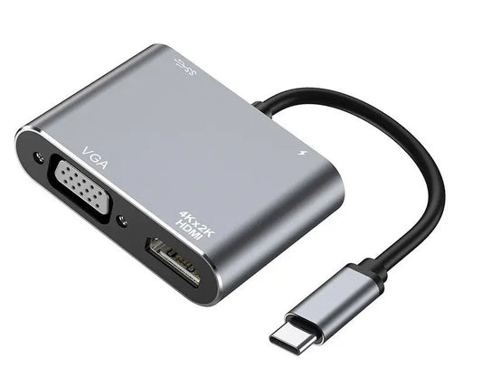 Конвертер USB 3.1 Type-C to HDMI VGA адаптер-перехідник