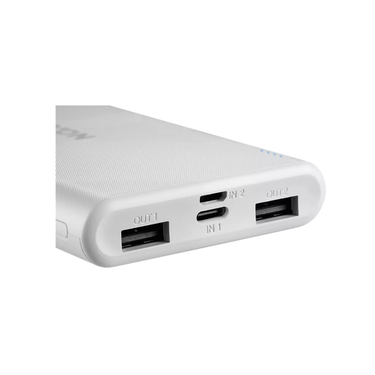 Батарея універсальна Canyon PB-108 10000mAh, Input 5V/2A, Output 5V/2.1A(Max), white (CNE-CPB1008W)