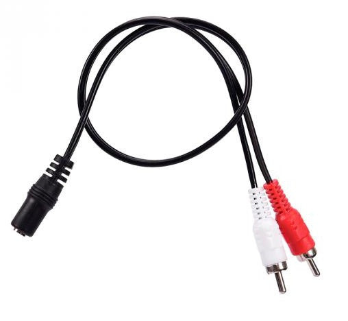 Аудиокабель 2 rca папа на aux 3.5 мм