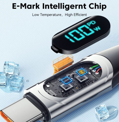 Кабель Essager Type-C PD 100W 200 см для быстрой зарядки и передачи данных