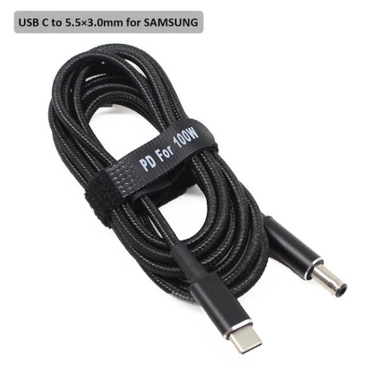 USB Type-C 100W кабель питания DC 5.0×3.0 для зарядки ноутбука