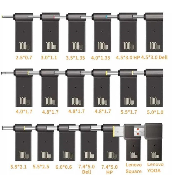USB Type-C 100W адаптер живлення DC 3.5×1.35