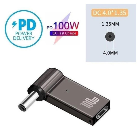 USB Type-C 100W power adapter 4.0×1.35 for Asus laptops
