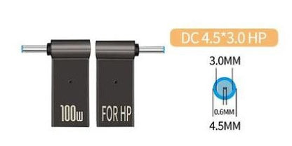 USB Type-C 100W адаптер питания DC 4.5×3.0*0.6 HP