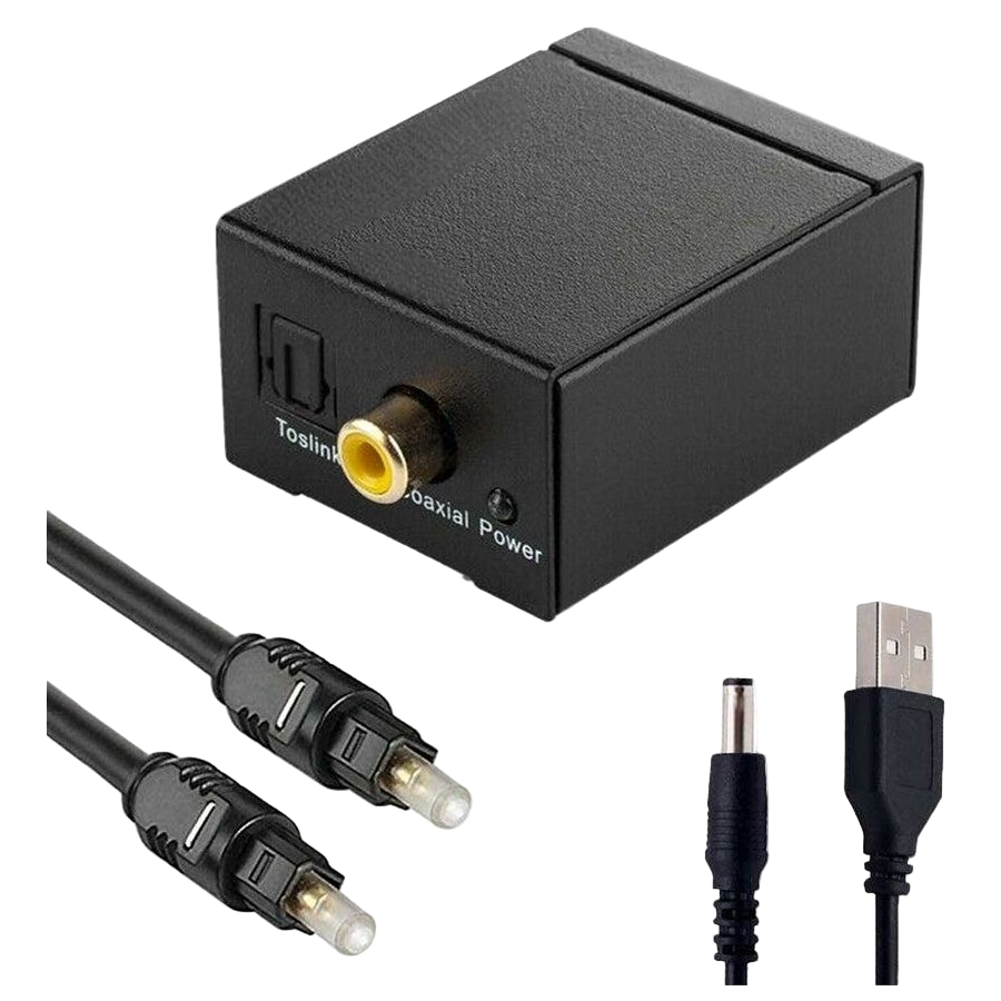 Перехідник аудіо-оптика на 3.5 мм + тюльпани/toslink to 3.5mm jack/RCA
