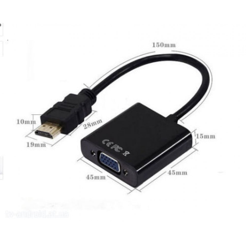 Переходник HDMI у VGA с аудио входом 3.5 мм