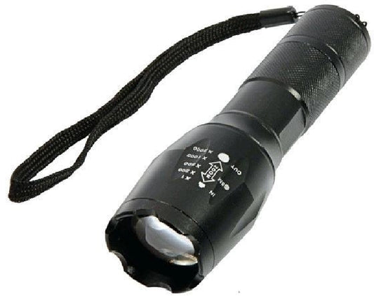 Компактный светодиодный тактический фонарик с функцией зума