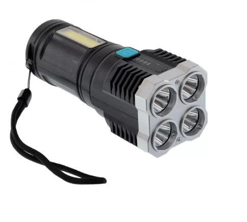 Ручний світлодіодний акумуляторний фонарик Charge Flashlight Micro USB L-S03 USB 4 Led