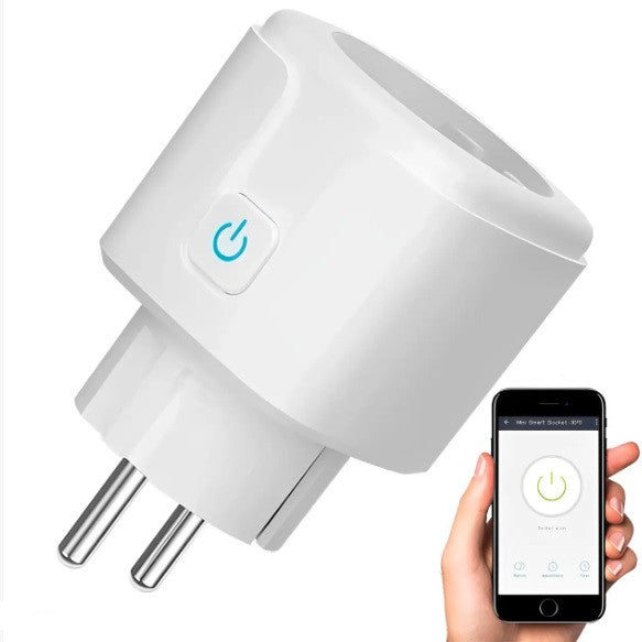 Розумна Wi-Fi розетка Tuya Smart 20А зі лічильником електроенергії, 3960 Вт
