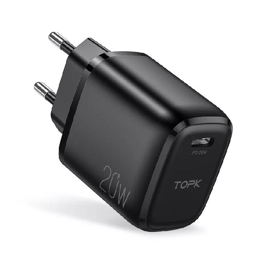 Адаптер питания TOPK 20W QC 3.0 Type-C