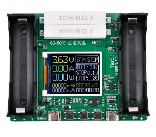 Цифровой тестер XH-M239 для аккумуляторов 18650 с USB Type-C