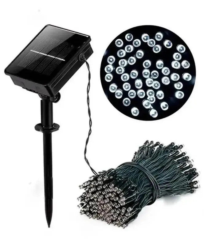 Гирлянда на солнечной батарее LED, цветная, 7 м