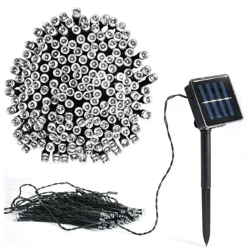 Гирлянда на солнечной батарее LED, цветная, 7 м