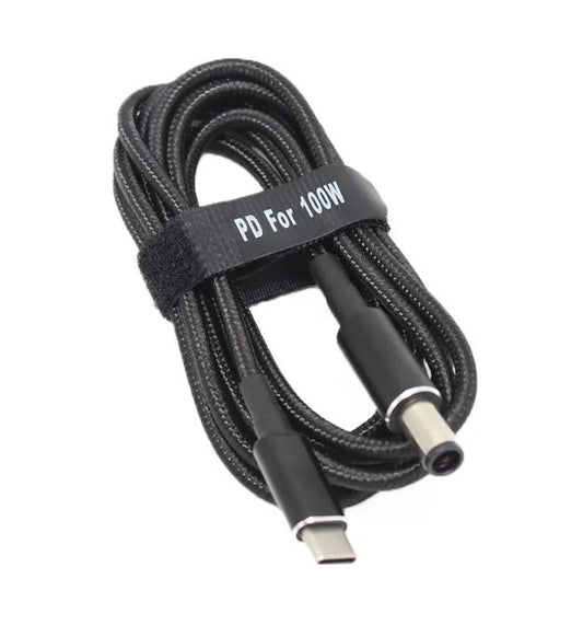 USB Type-C 100W кабель живлення DC 7.4×5.0*0.6 HP для зарядки ноутбука