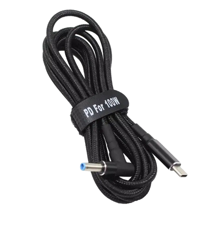USB Type-C 100W кабель живлення DC 4.5×3.0*0.6 HP для зарядки ноутбука