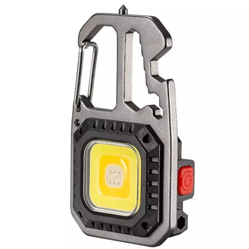 LED COB фонарик с красным светом, 4 отвертки, 7 режимов, Type-C, с карабином, карманный, 500 LM