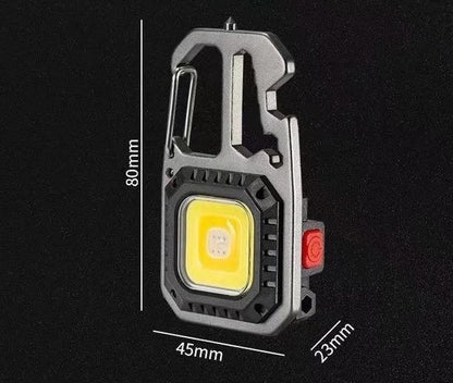 LED COB фонарик с красным светом, 4 отвертки, 7 режимов, Type-C, с карабином, карманный, 500 LM