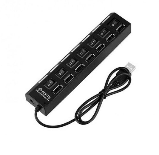 USB HUB на 7 портів з індивідуальними вимикачами 7SW